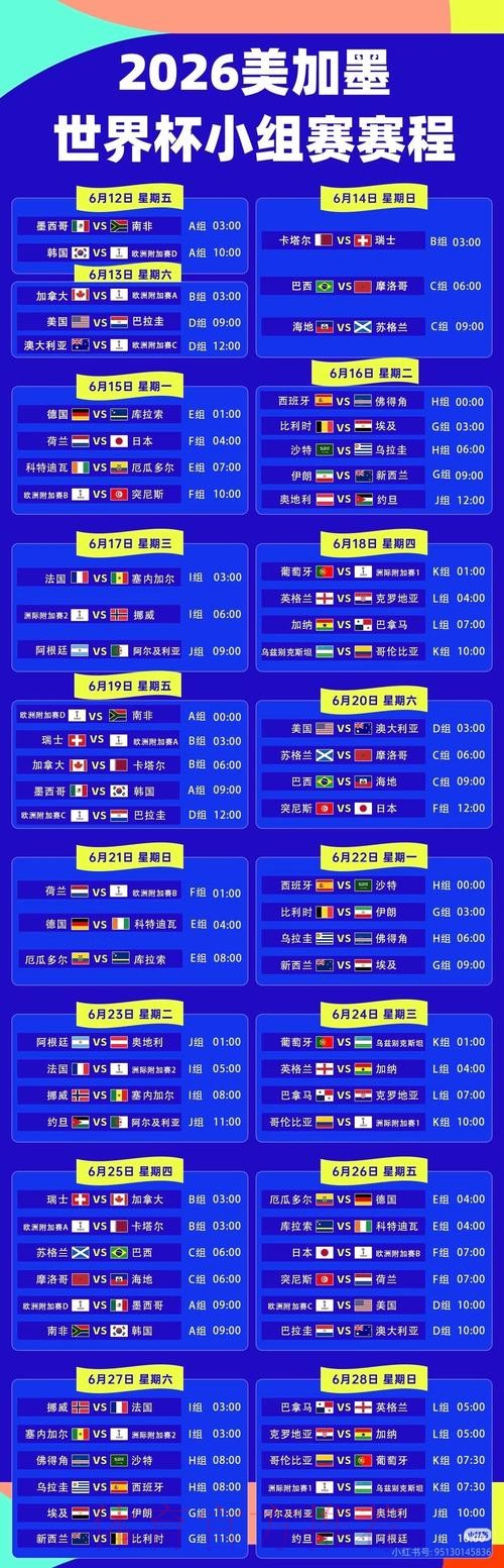 2026世界杯直播一览最新时间表怎么看 2026世界杯直播一览最新时间表怎么看